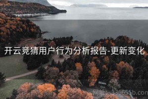 开云竞猜用户行为分析报告-更新变化