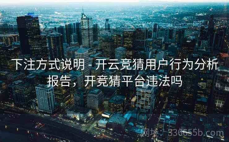 下注方式说明 - 开云竞猜用户行为分析报告，开竞猜平台违法吗