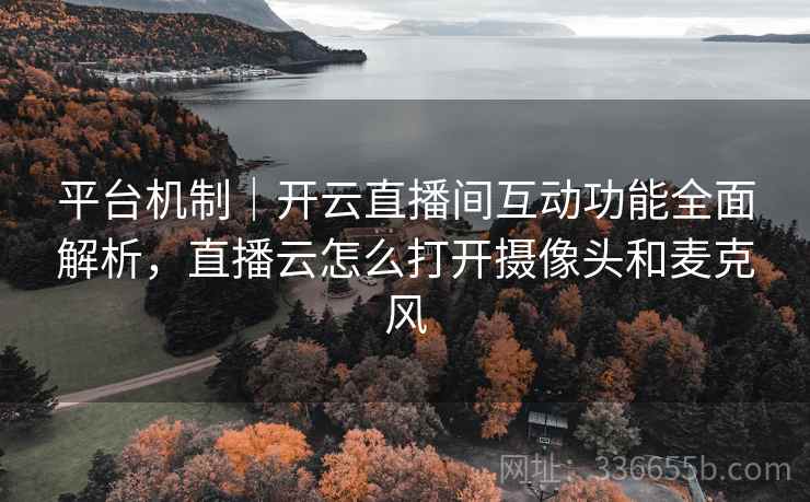 平台机制｜开云直播间互动功能全面解析，直播云怎么打开摄像头和麦克风