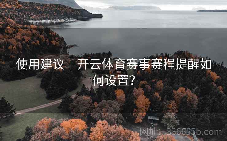 使用建议｜开云体育赛事赛程提醒如何设置？