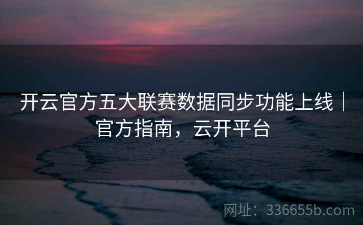 开云官方五大联赛数据同步功能上线｜官方指南，云开平台