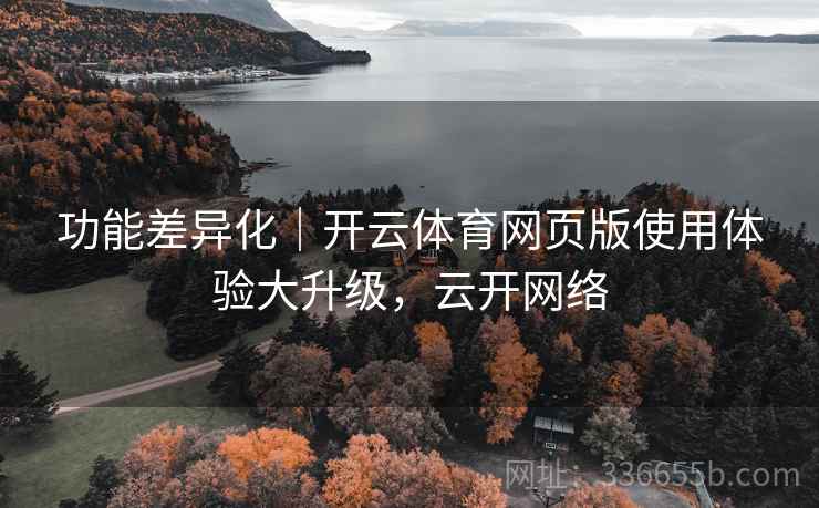 功能差异化｜开云体育网页版使用体验大升级，云开网络